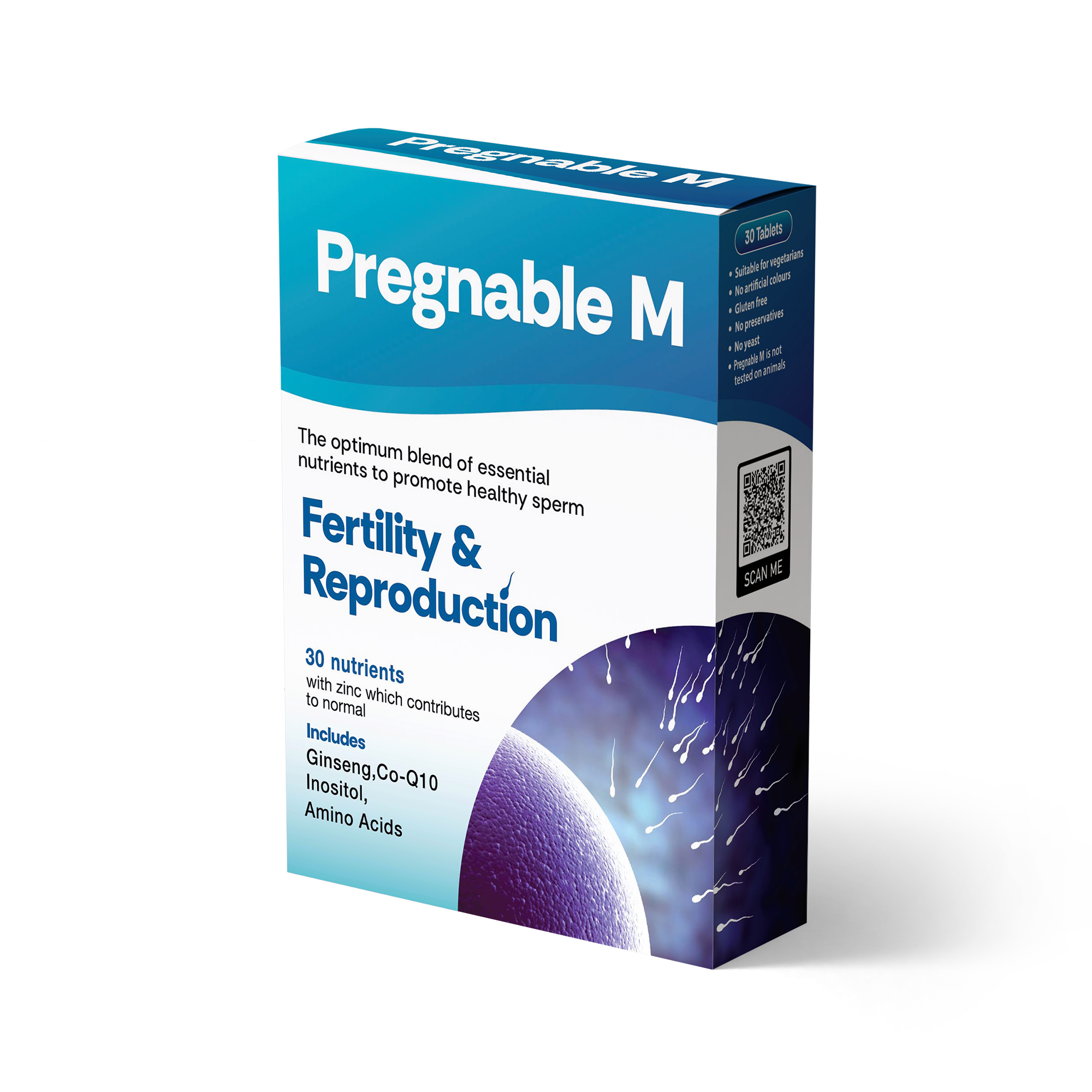 Pregnable M Male Fertility Supplement Pakistan | Sperm Health | 30 ...